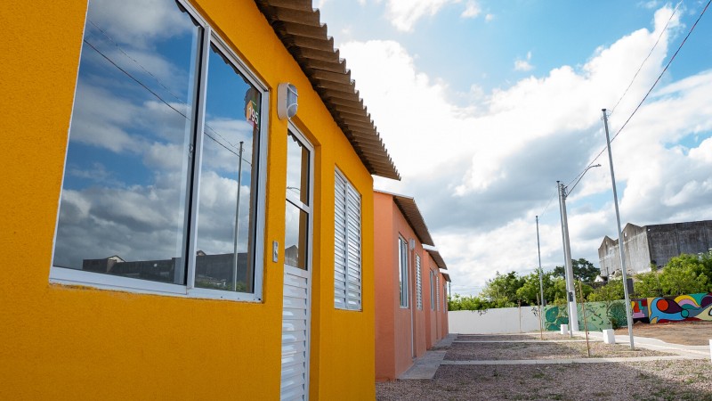 Casas construídas por meio do A Casa é Sua em Pelotas, que fez parte do projeto-piloto do programa